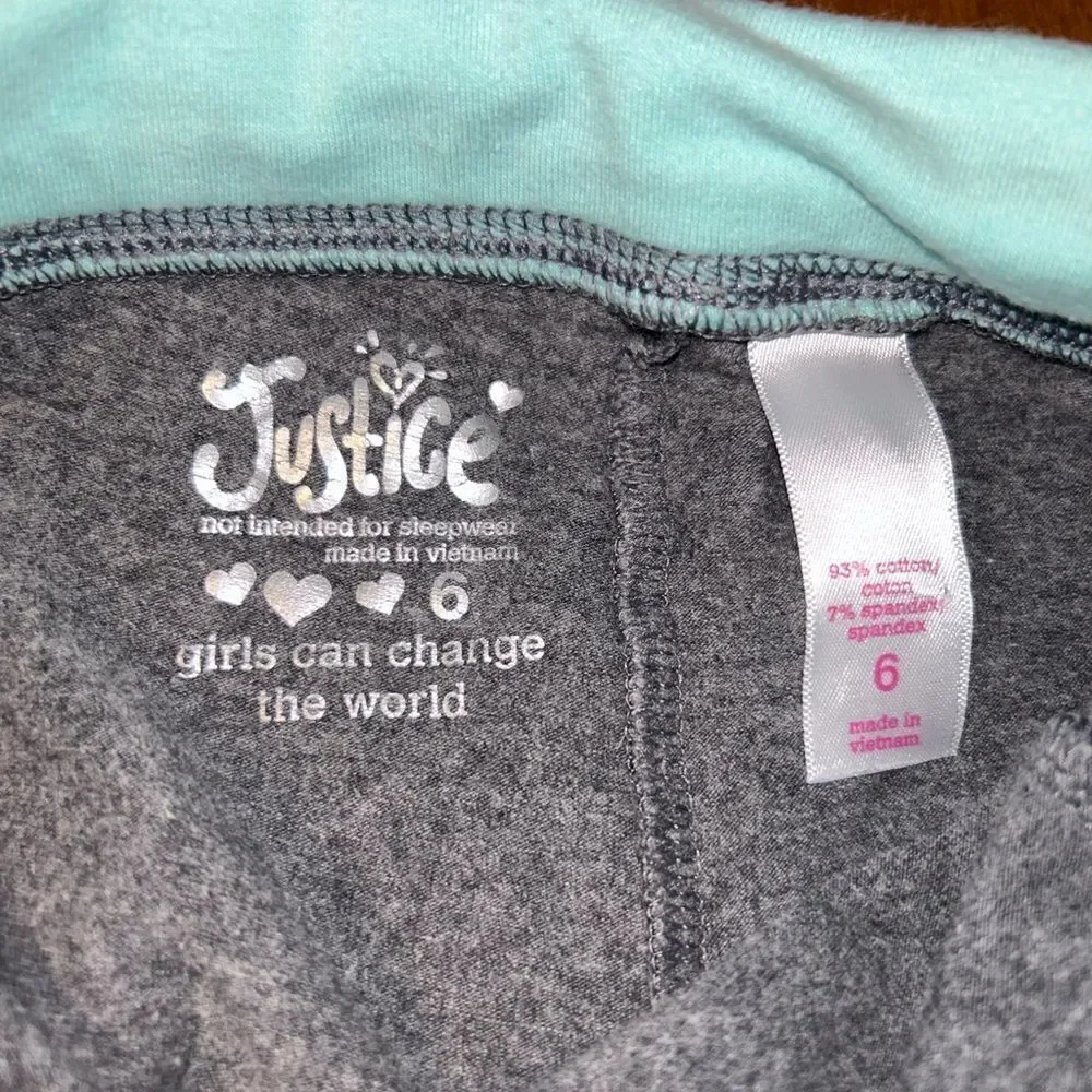 Justice bling leggings size 6